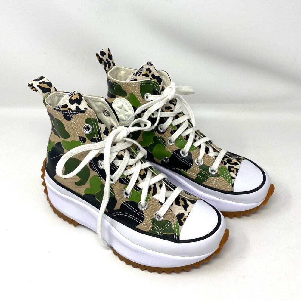 Converse 170913C Men's Run Star Hike High Candied Ginger Piquant Green Sneakers - Picture 3 of 9